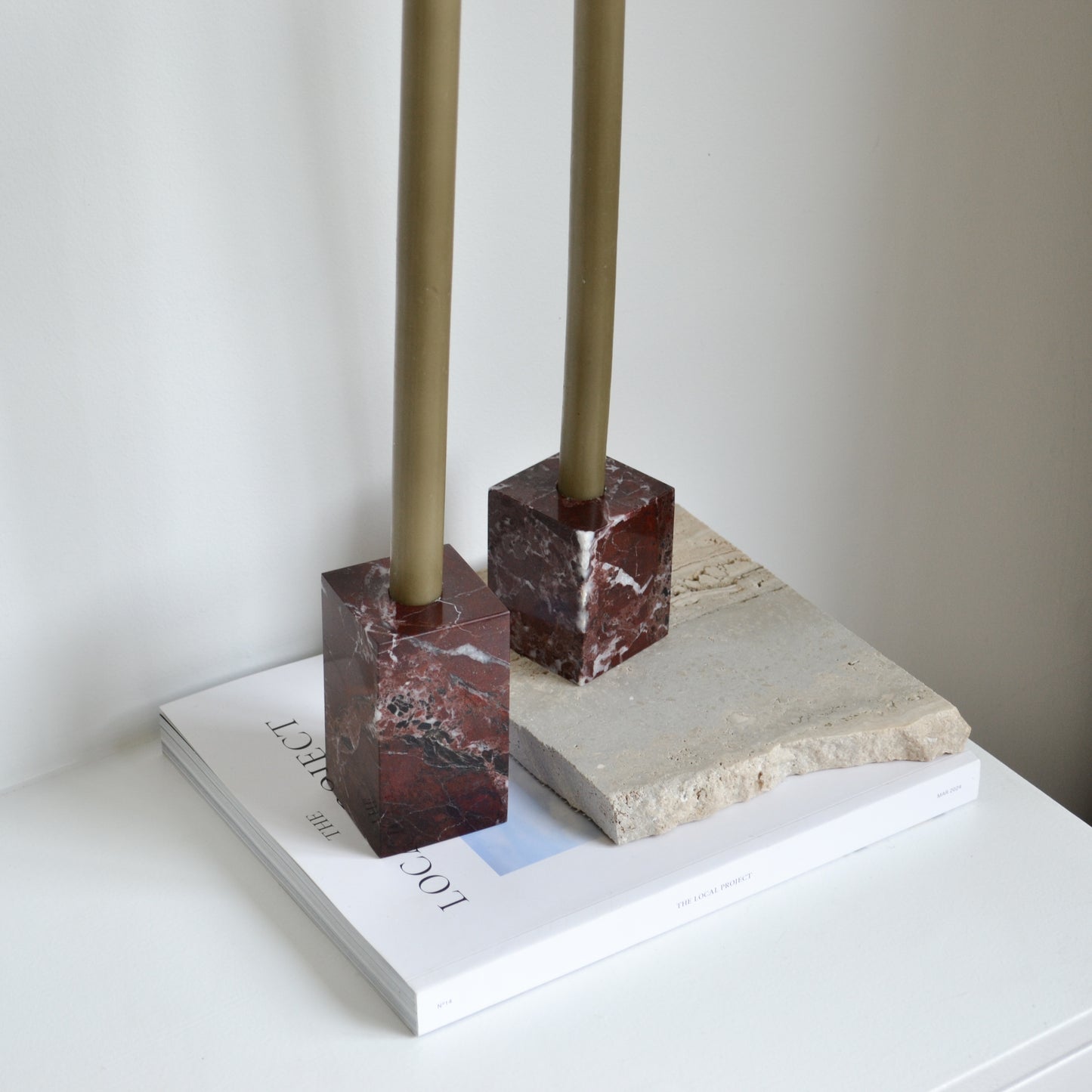 Stagger Tray • Travertine