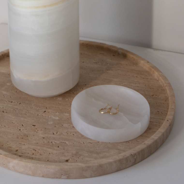 Taper Dish • White Onyx