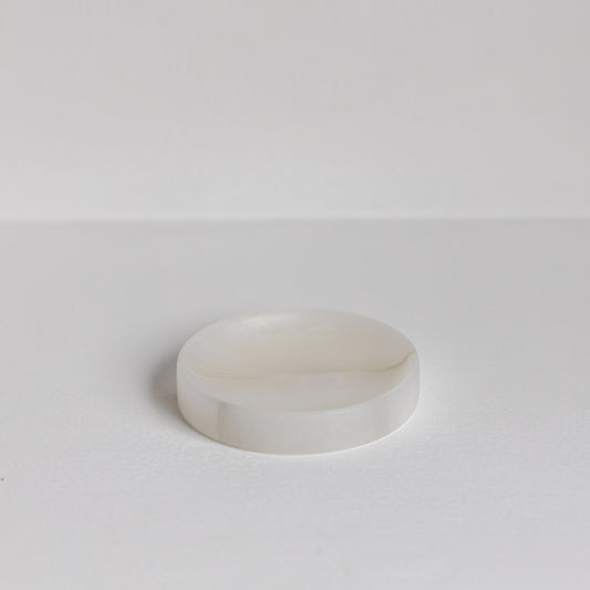 Taper Dish •  White Onyx